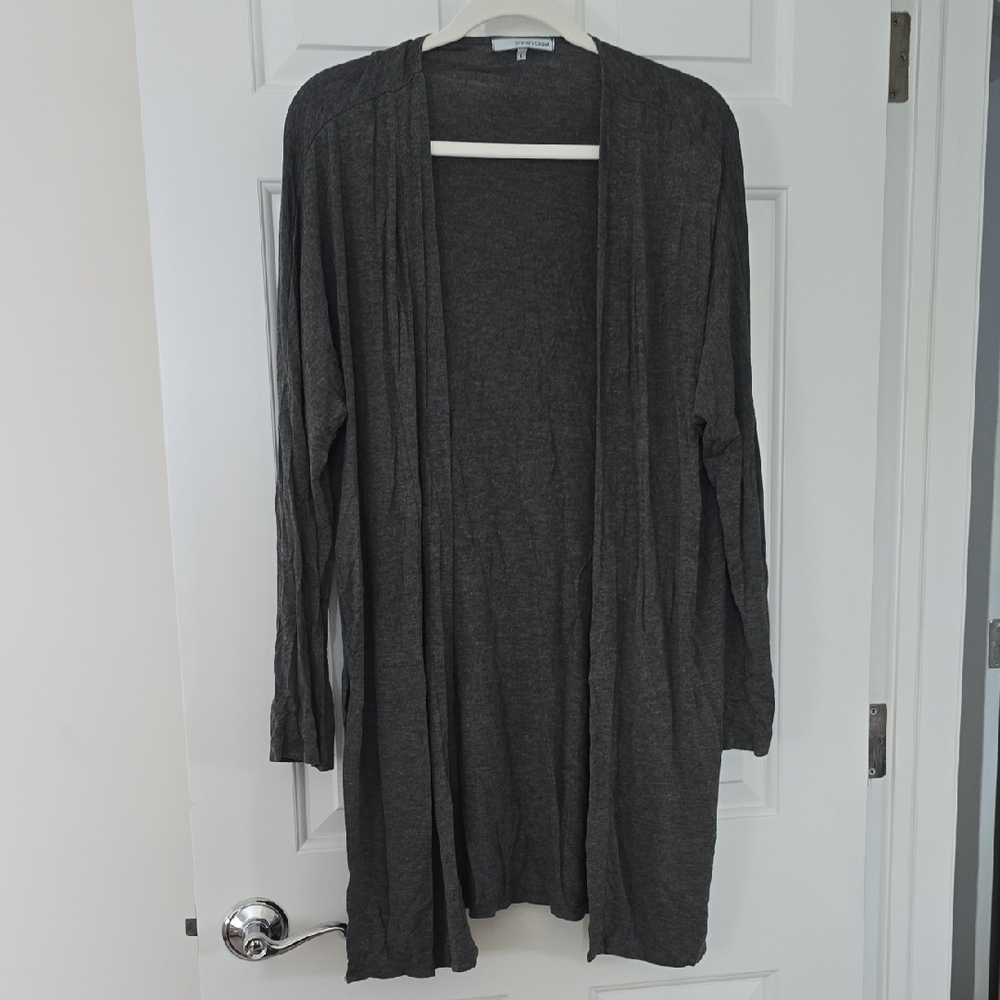 Neuflora: Charcoal Emma's Closet Open Front Cardigan
